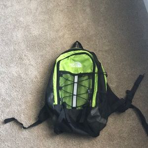 North face back pack. Also available in Purple